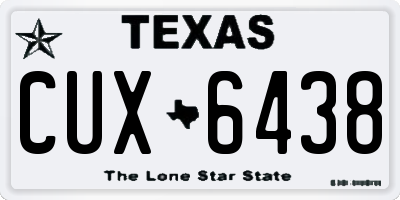 TX license plate CUX6438