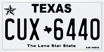 TX license plate CUX6440