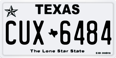 TX license plate CUX6484