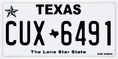 TX license plate CUX6491