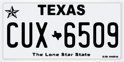 TX license plate CUX6509