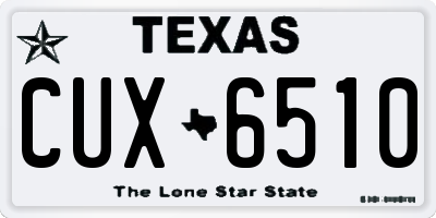 TX license plate CUX6510