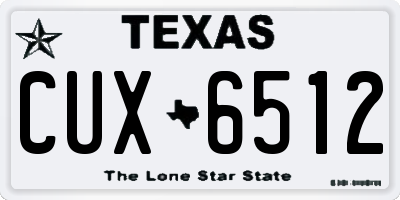 TX license plate CUX6512