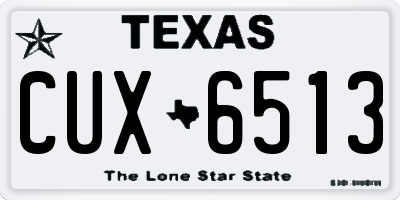 TX license plate CUX6513
