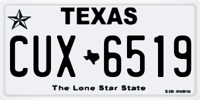 TX license plate CUX6519