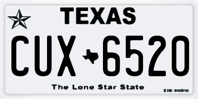 TX license plate CUX6520