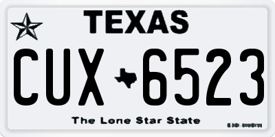 TX license plate CUX6523