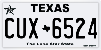 TX license plate CUX6524