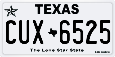 TX license plate CUX6525