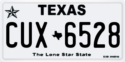 TX license plate CUX6528