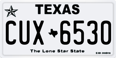 TX license plate CUX6530