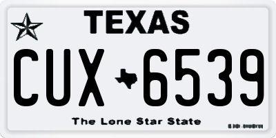 TX license plate CUX6539