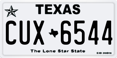 TX license plate CUX6544