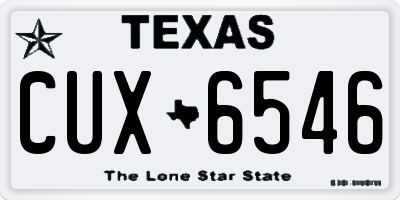 TX license plate CUX6546