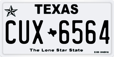 TX license plate CUX6564
