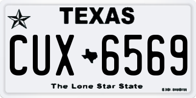 TX license plate CUX6569