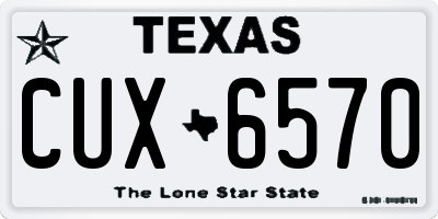 TX license plate CUX6570