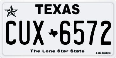 TX license plate CUX6572
