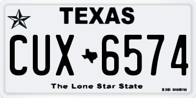 TX license plate CUX6574