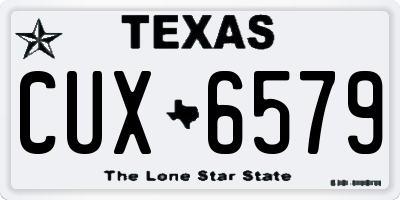 TX license plate CUX6579