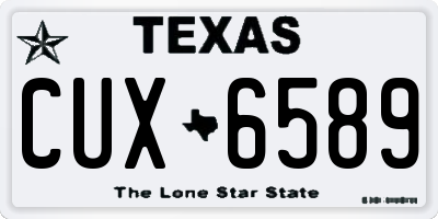 TX license plate CUX6589