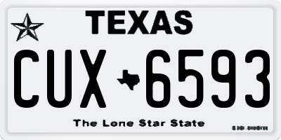 TX license plate CUX6593
