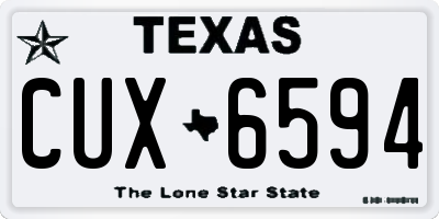 TX license plate CUX6594