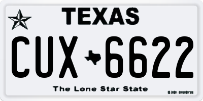 TX license plate CUX6622