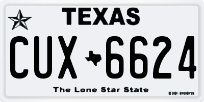 TX license plate CUX6624