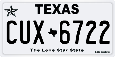 TX license plate CUX6722
