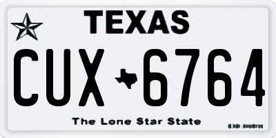TX license plate CUX6764