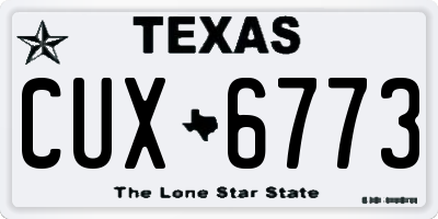 TX license plate CUX6773