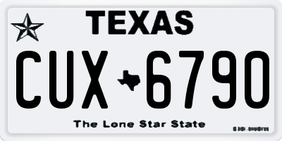 TX license plate CUX6790