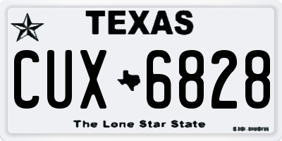 TX license plate CUX6828