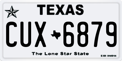 TX license plate CUX6879