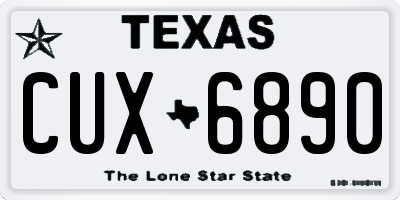TX license plate CUX6890