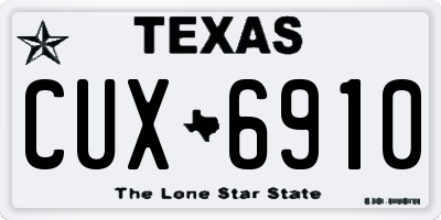 TX license plate CUX6910