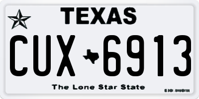 TX license plate CUX6913