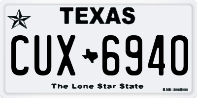 TX license plate CUX6940