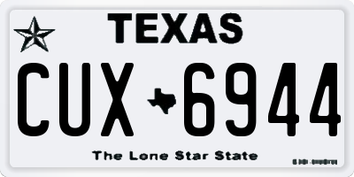 TX license plate CUX6944