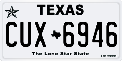 TX license plate CUX6946