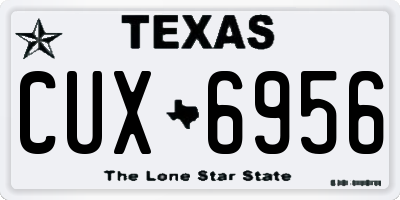 TX license plate CUX6956