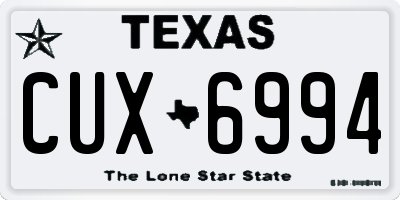 TX license plate CUX6994