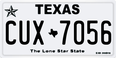 TX license plate CUX7056
