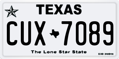 TX license plate CUX7089