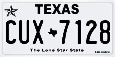 TX license plate CUX7128