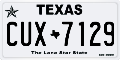 TX license plate CUX7129