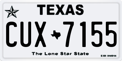 TX license plate CUX7155