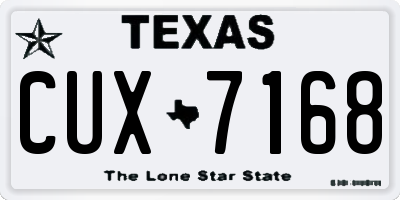 TX license plate CUX7168