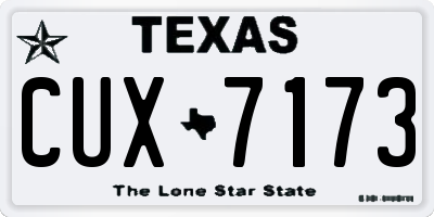 TX license plate CUX7173